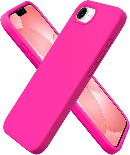 Vista 27 de ORNARTO Funda compatible con iPhone 16e de 6.1 pulgadas (2025), silicona líquida de 3 capas cubierta completa de goma de gel suave, funda protectora