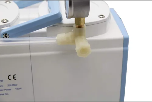 Vista 6 de CGOLDENWALL 20 L/min de laboratorio sin aceite de la bomba de vacío del diafragma aceite 2 cabeza certificado GM-0.33A del CE