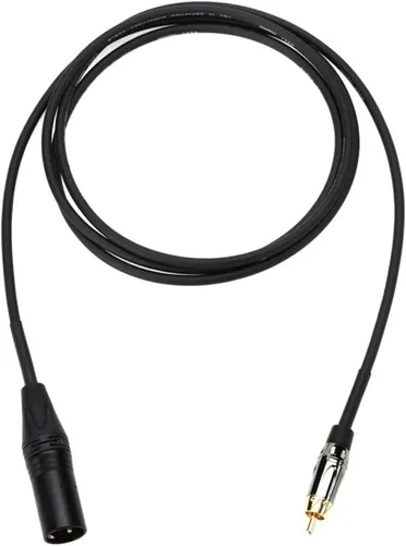 Vista 3 de Mogami GOLD XLRM-RCA-03 Cable adaptador de audio desequilibrado, conector RCA macho a XLR-macho, contactos dorados, conectores rectos, 3 pies