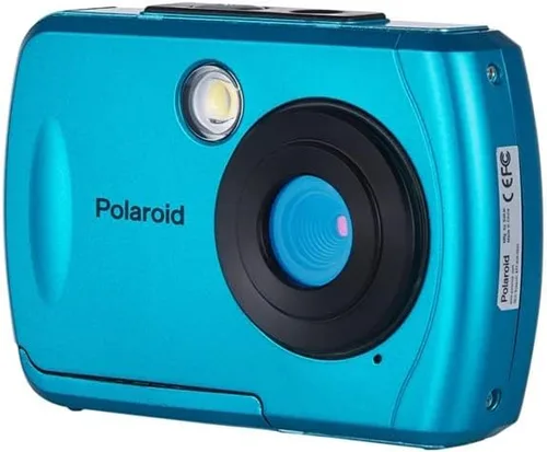Vista 6 de Polaroid Cámara digital impermeable IS049 HD de 16MP, pantalla LCD de 2.4 "Cámara digital impermeable portátil de acción de mano, verde azulado