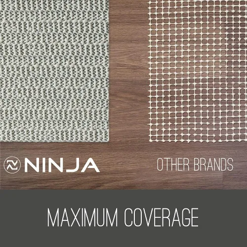Vista 2 de NINJA Alfombra antideslizante para suelos duros, #1 grip, máxima protección, Blanco