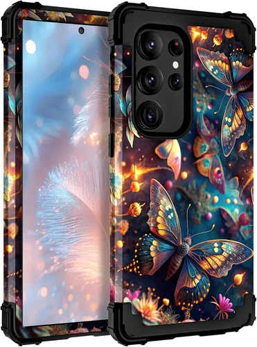 Vista 68 de TEECOVER Funda para Samsung Galaxy A14, resistente a prueba de golpes de servicio pesado, protección completa, parachoques de plástico duro + funda