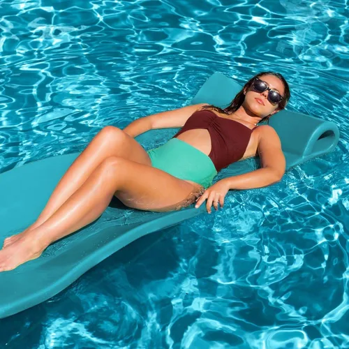Vista 4 de Pool Mate Flotador grande de espuma para piscina, verde azulado
