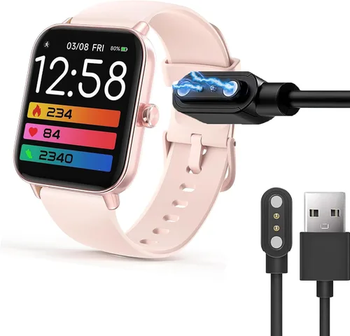 Vista 2 de Compatible con el cargador de reloj inteligente MILOUZ, cargador de repuesto de cable de carga USB magnético compatible con reloj MILOUZ IDW19 de 2