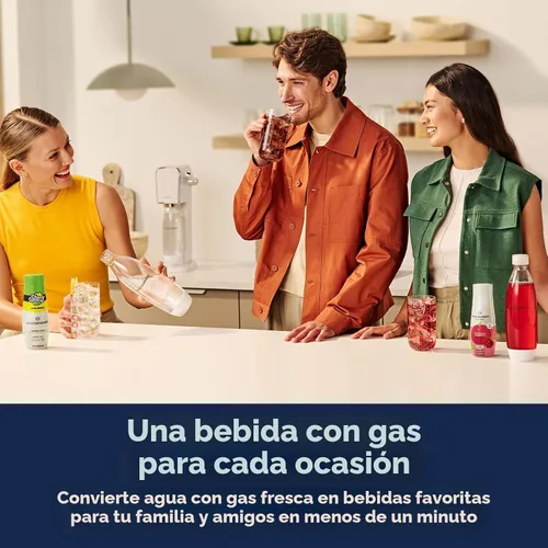 Vista 4 de SodaStream - Máquina de agua con gas ART PAQUETE DE VALOR Sistema de CO2 CQC Incluye 2 cilindros de CO2, 2 botellas de 32 onzas líquidas aptas
