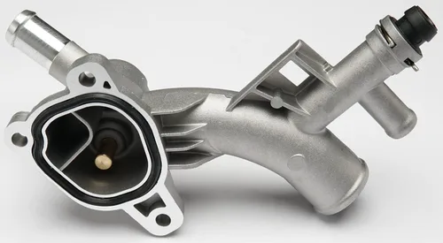 Vista 7 de Carcasa de termostato de refrigerante de motor de aluminio con salida de agua compatible con Chevy Cruze 2011-2016, Chey Sonic 2012-2020, Chevy Trax