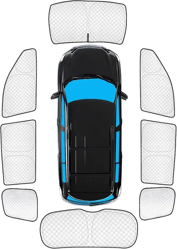 Vista 107 de KMF 6 piezas de parasoles gruesos para Mazda 3 Hatchback (No Sedán) 2014-2018 Accesorios, parasoles completos para parabrisas y ventanas de coche