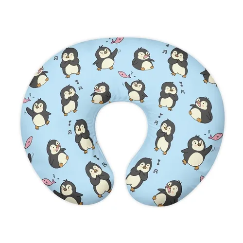 Vista 7 de Linda funda de almohada de lactancia con forma de U para bebés y niñas, fundas de lactancia suaves para almohadas de lactancia materna, se adapta a
