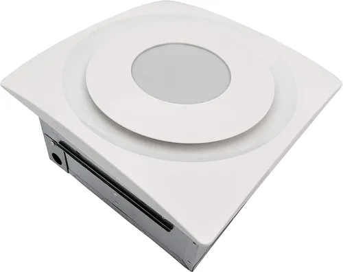 Aero Pure AP904-SL W Ventilador de techo silencioso para baño, 90 CFM, blanco