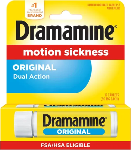 Vista 12 de Dramamine masticable, Alivio del mareo por movimiento, sabor a naranja, 4
