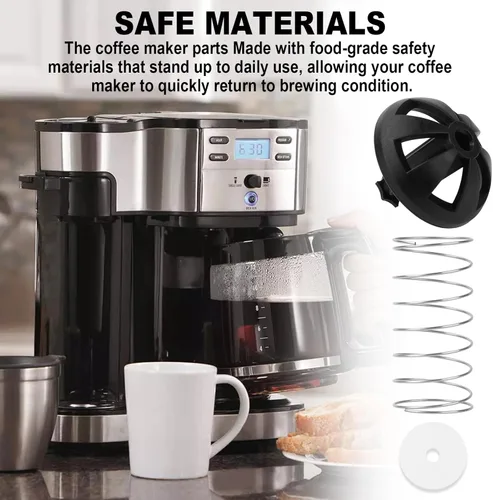 Vista 7 de Cesta de preparación de café Kits de tapones con resorte inferior para Hamilton Beach 990117900 990237500, se adapta a las cafeteras mayoritarias
