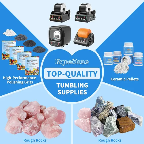 Vista 5 de Rocas de piedras preciosas ásperas para vasos de roca, piedras de cristal natural crudo para tocar rocas, funciona para cualquier vaso de roca
