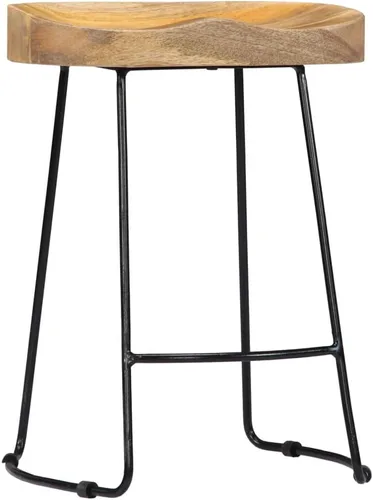 Vista 3 de sillas de bar, taburetes de bar, taburetes de bar Juego de 3, mesa de bar, sillas para barra de cocina, taburetes de bar Gavin 2 piezas Taburete