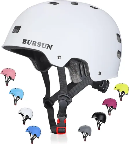 Vista 10 de Bike Skateboard Helmet for Ages 5-8-14-16 Kids Youth Adults, Adjustable Multi-Sport Helmet for Scooter Bicycle Roller Skate Inline Skating