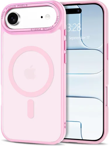 Vista 227 de Anuck - Funda magnética para iPhone 11 compatible con MagSafe, carcasa trasera mate translúcida dura, borde de TPU, delgada, resistente a impactos