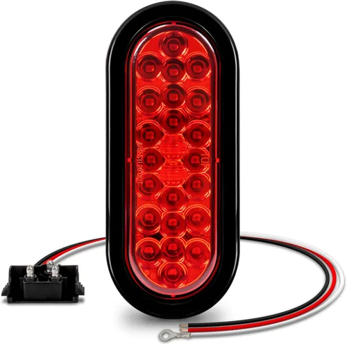 Vista 12 de Faro trasero redondo de 6 pulgadas con 24 luces LED de luz blanca clara, para reversa de camiones, con Certificado DOT, arandela y enchufe incluidos