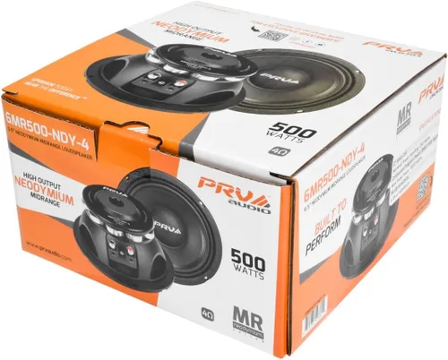 Vista 8 de PRV AUDIO 6.5 Pulgadas Altavoz de Rango Medio 6MR500-NDY-4 500 Vatios 4 Ohmios Imán de Neodimio, Altavoz de Alta Salida para Audio de Coche