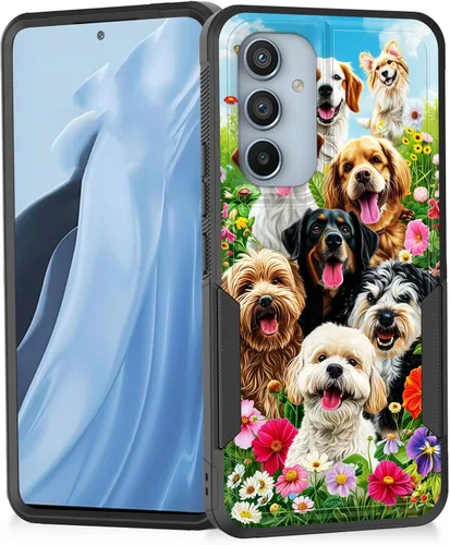 Vista 119 de Funda para Galaxy A13 5G, resistente de doble capa híbrida de policarbonato duro de goma suave a prueba de golpes para Samsung Galaxy A13 5G, ciervo