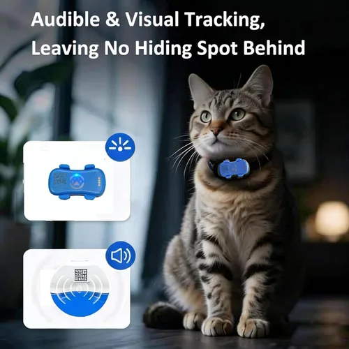 Vista 6 de Rastreador GPS para perros con monitoreo de actividad y bienestar, seguimiento en tiempo real, rastreador de ubicación GPS para mascotas