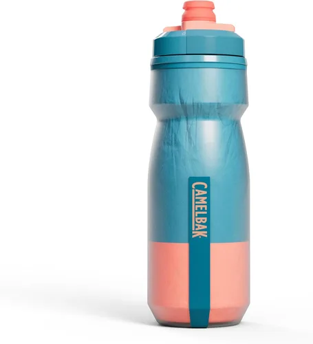 Vista 8 de CamelBak Podium Chill Bike - Botella de agua aislada para apretar, color negro, 21 onzas