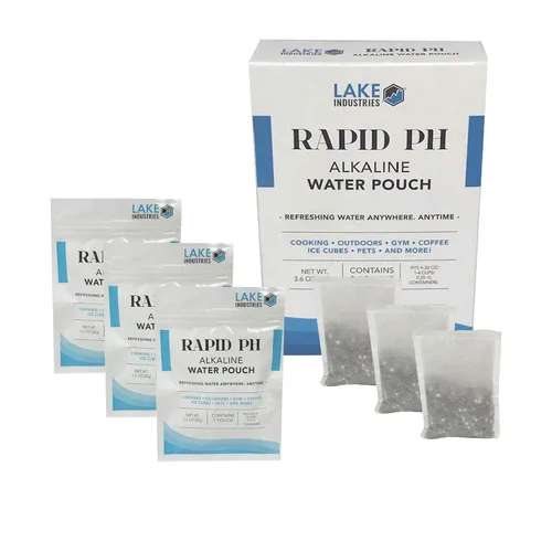 Bolsas de filtro de agua alcalinas de pH rápido, sistema de filtro de agua portátil, infusor purificador para tu botella de agua, jarra, contenedor