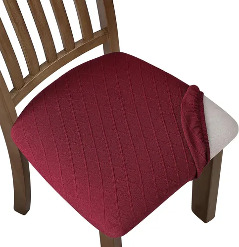 Vista 30 de Fuloon Fundas elásticas para asiento de silla, 2 PCS, extraíbles y lavables, fundas para sillas de comedor, antipolvo, fundas deslizantes de cojín