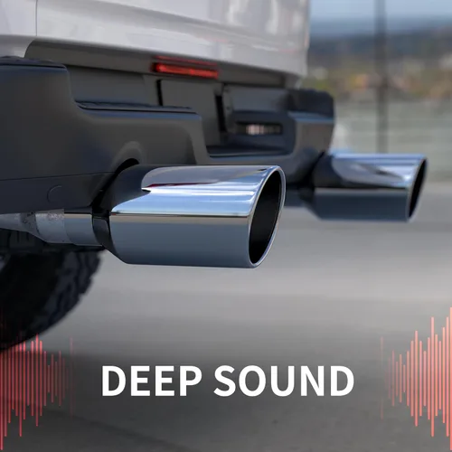 Vista 6 de Richeer Punta de escape de 2.75 a 3.5 pulgadas, entrada de 2.75 pulgadas, salida de 3.5 pulgadas, longitud total de 12 pulgadas, punta de escape