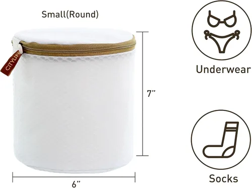 Vista 2 de Citylife - 3 bolsas de lavandería duraderas de malla de panal de abeja, bolsa de lavandería de malla reutilizable para lavar ropa delicada