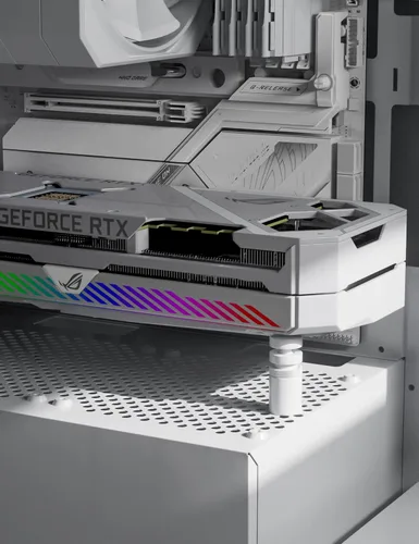 Vista 6 de upHere Soporte de GPU, Soporte de GPU para Tarjeta Gráfica, Soporte de Hundimiento para Tarjeta de Video, Soporte de GPU, Blanco, S (26mm-50mm)