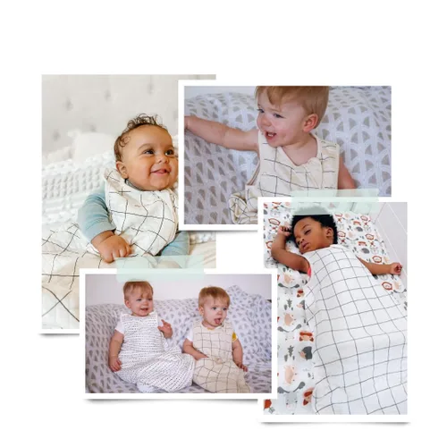 Vista 6 de Tealbee Grow with Baby - Saco de dormir ajustable de 6 a 24 meses para bebés y niños pequeños, rayón suave de bambú, manta de verano 0.8 TOG