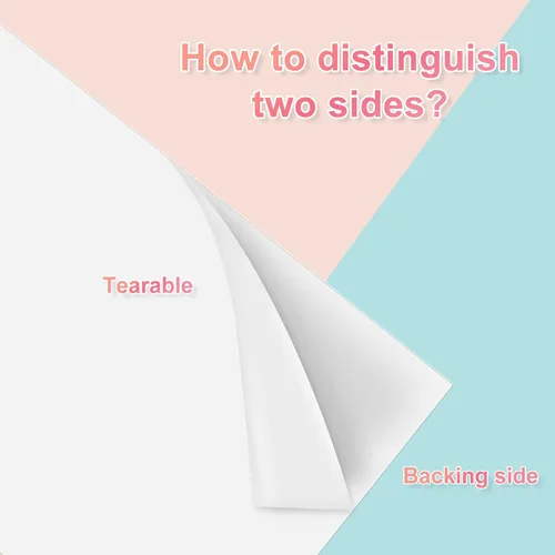 Vista 3 de Outus 20 hojas adhesivas para planchar de doble cara, parche a presión de doble cara, hoja de pegamento de tela termofusible, hojas adhesivas