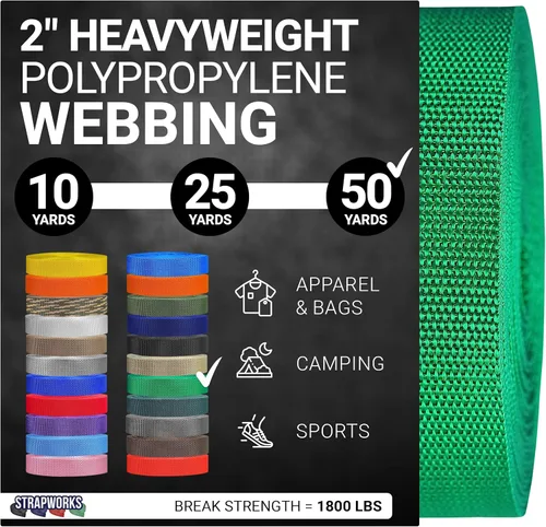 Vista 41 de Strapworks Correas de Polipropileno Resistente - Correas de Polipropileno de Servicio Pesado para Reparación de Equipos de Bricolaje al Aire Libre
