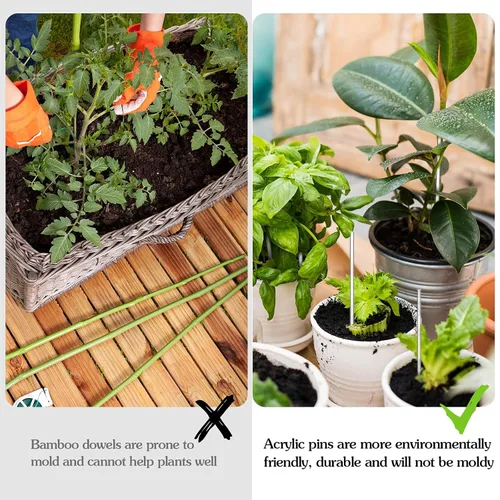 Vista 5 de Vicenpal - 120 piezas de varillas de acrílico transparente de 4 pulgadas; varillas de acrílico de 1/8 de pulgada de diámetro, varillas redondas