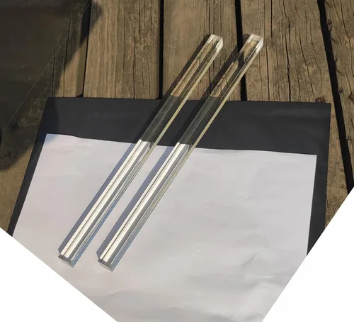 Vista 8 de 1 pieza varillas cuadradas de acrílico transparente de 1"x1"x12 pulgadas PLEXIGLASS Lucite varilla de plástico