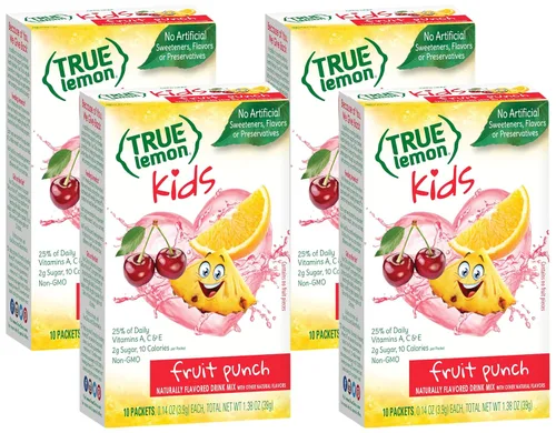 Vista 15 de True Lemon Kids Crisp Apple Mezcla de bebidas de manzana sin edulcorantes artificiales ni sabores, 10