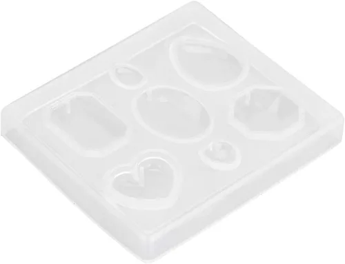 Vista 6 de Fundición, silicona transparente facetada para joyería y fabricación de manualidades