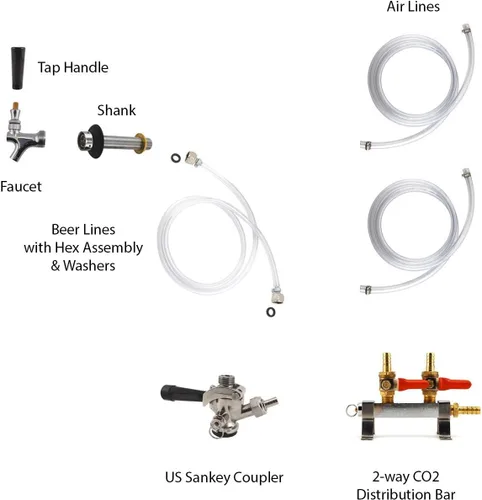 Vista 2 de Kit Add-a-Line para kit de conversión de un solo grifo