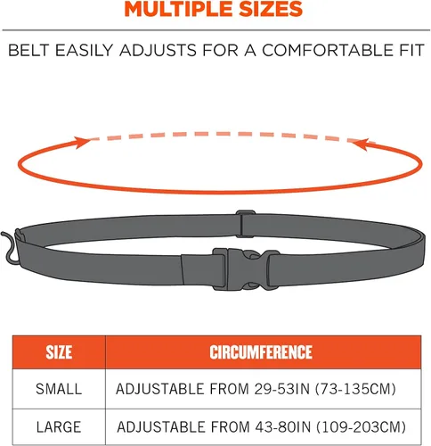 Vista 6 de Ergodyne Squids 3135 - Cinturón escáner de código de barras con gancho, incluye correa de transporte para escáneres de código de barras, negro