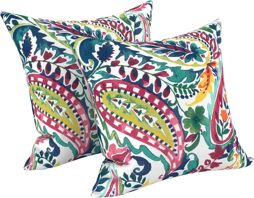 Vista 140 de LVTXIII - Juego de fundas para cojines de sofá o sillón de exteriores, para lumbar, no se decoloran, 2 unidades de 12" x 20", con relleno, estampado