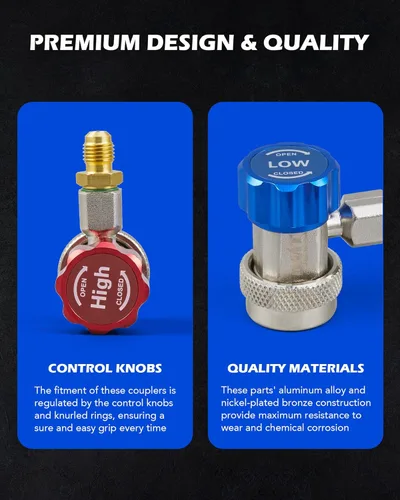 Vista 6 de Acopladores colectores para manómetro Orion Motor Tech AC