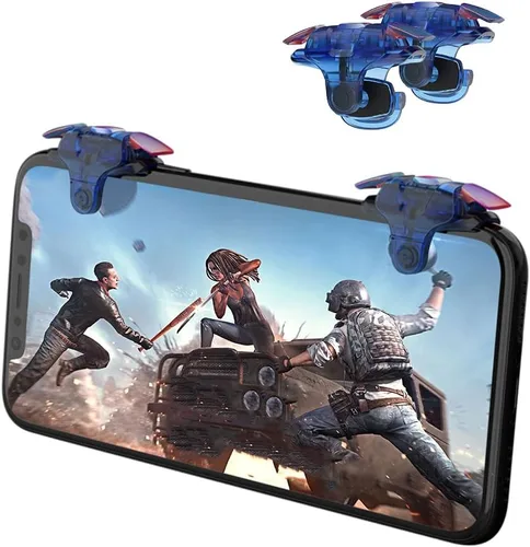 Vista 13 de Newseego for Mobile Game Controller Trigger, [Upgraded Version] Mobile Controllers Colorful Trigger Sensitive Shoot and Aim Button for Rules of