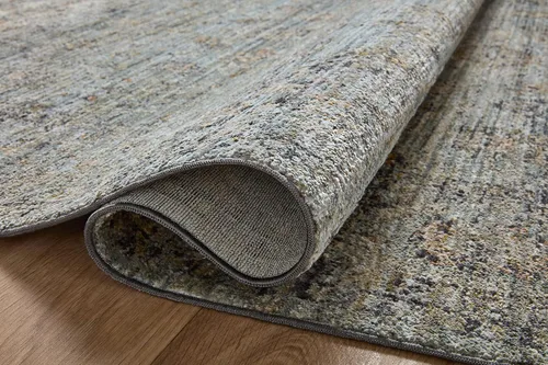 Vista 129 de Loloi Jean Stoffer Katherine Collection KES-02 Ocean/Coral 2'-7'' x 10'-0'', .25" Pile Height, Runner Rug
