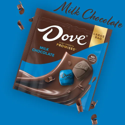 Vista 5 de DOVE PROMISES - Caramelos de chocolate con leche, envueltos individualmente, bolsa de 14.08 onzas