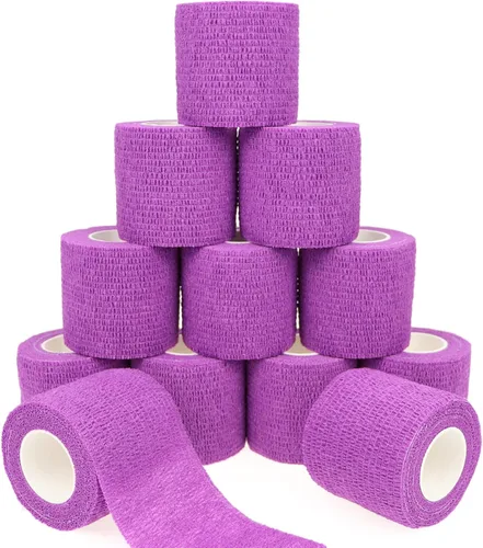 Vista 25 de Vendaje autoadhesivo y envoltura adhesiva animal Vendaje cohesivo envoltura autoadhesiva Cinta adhesiva de primeros auxilios para perros, gatos