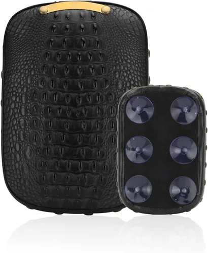 Vista 11 de LKV Asiento de pessenger de motocicleta de 10.63 ″ - Almohadilla trasera de cuero con 6 ventosas para asiento de motocicleta para Harley Dyna