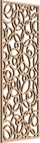 Vista 49 de 9 3/8 pulgadas de ancho x 24 3/8 pulgadas de alto x 1/4 pulgadas de alto, paneles de pared de madera con calado, roble rojo