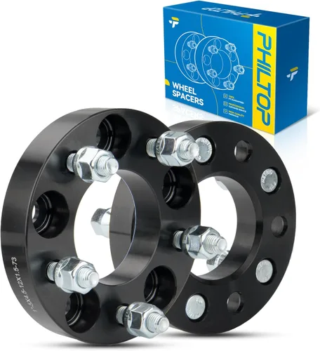 Vista 72 de PHILTOP 4x100 1.25" Espaciadores de rueda para Yaris, 2 piezas de espaciadores de rueda centrados en buje con 54.1mm de diámetro interior del buje