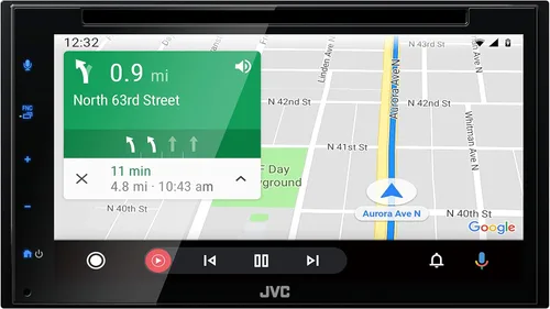 Vista 4 de JVC KW-V66BT Apple CarPlay Android Auto reproductor de DVD/CD con pantalla táctil capacitiva de 6.8 pulgadas, audio Bluetooth y llamadas manos