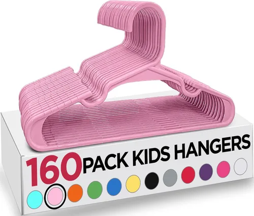 Vista 10 de Utopia Home Paquete de 20 Perchas para Niños - Perchas de Plástico para Bebé de 11.5 Pulgadas para Armario - Perchas para Niños para Ropa y Percha