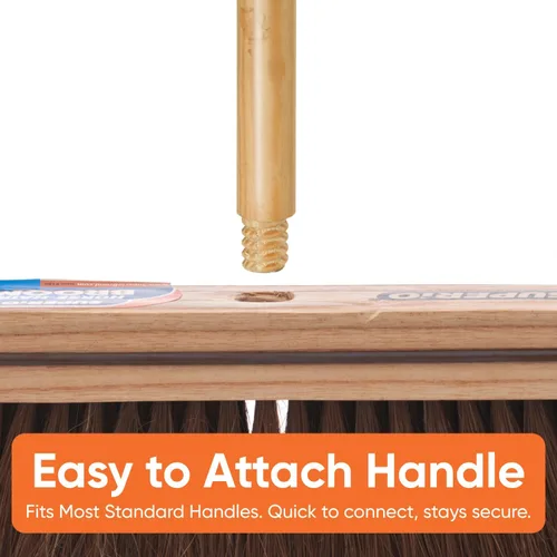 Vista 6 de Cabezal de recarga para cocina y hogar – Escoba doméstica resistente para barrer fácilmente el polvo y pisos y esquinas (pelo de caballo)